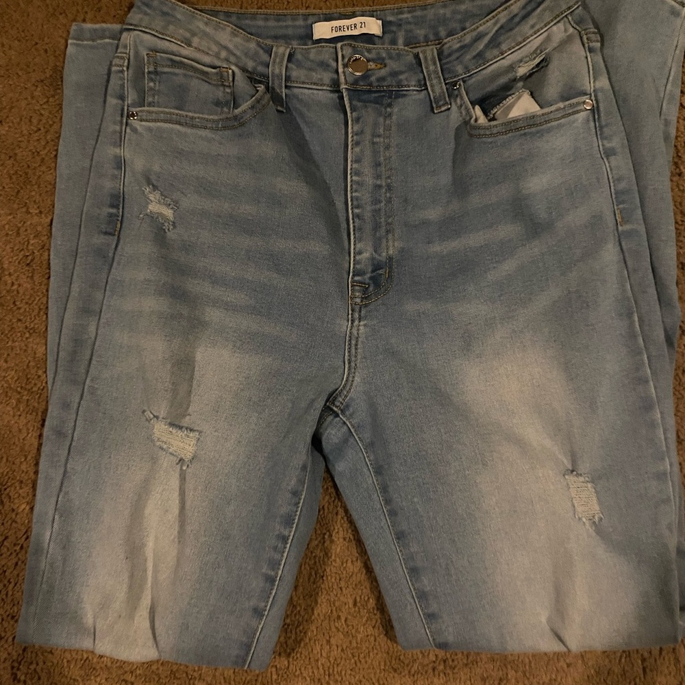 Forever 21 Women’s Light Blue Skinny Jeans